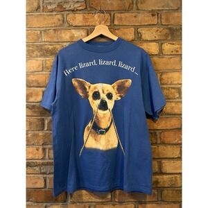 Vintage 1998 Godzilla Film Promo Taco Bell Chihuahua Dog T Shirt XL Advertising